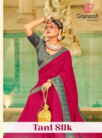 GAJAPATI TANI SILK 1001 TO 1008 DESIGNER SAREE WHOLESALER IN INDIA